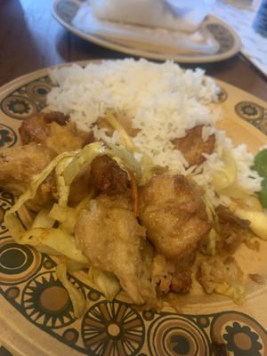 Salt and pepper chicken   at Wawin Vegan Chinese in Leeds