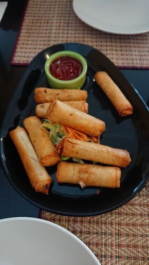 Veg Spring Roll at Thaitastic in Llandudno