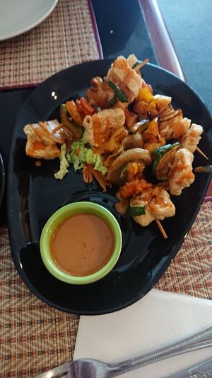 Tofu Satay / Tao Hu at Thaitastic in Llandudno