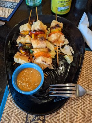 Tofu satay at Thaitastic in Llandudno