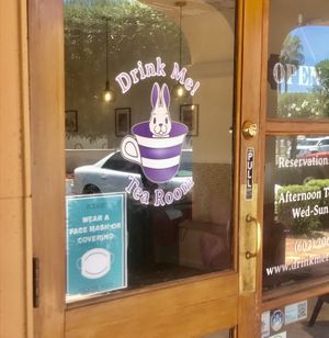 Cutest logo! at Drink Me Tea Room in Tempe