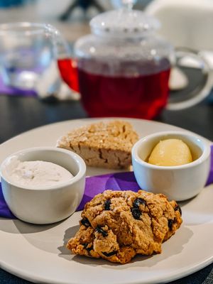 Scones, lemon curd, and coconut cream anyone? at Drink Me Tea Room in Tempe