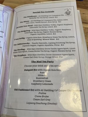   at Drink Me Tea Room in Tempe