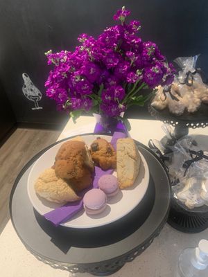 The Macaron cookies are authentic!  You can call in an order 3 days ahead if you’d like a batch to take home... and you will want to! at Drink Me Tea Room in Tempe