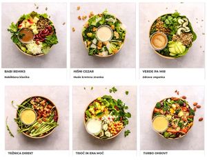 salads (photo from https://bife.si/meni) at BIFE in Ljubljana