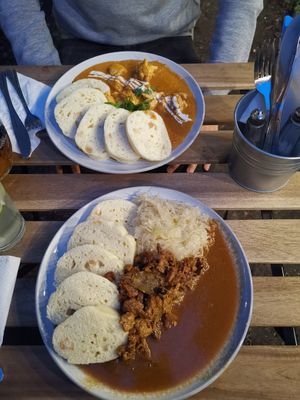 Traditional Czech food at Shromaždiště in Prague