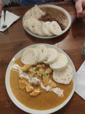 The two czech dishes - delicious! at Shromaždiště in Prague