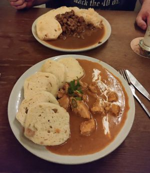 Traditional Czech Food at Shromaždiště in Prague