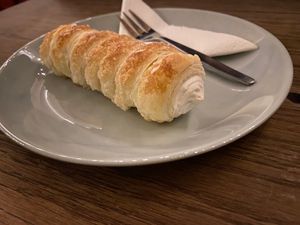 Cream roll at Shromaždiště in Prague