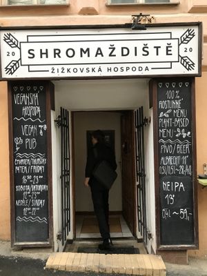 Entrance  at Shromaždiště in Prague