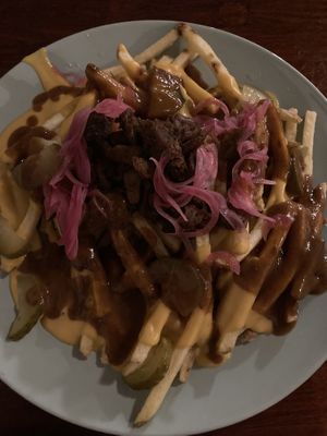 Loaded fries   at Shromaždiště in Prague