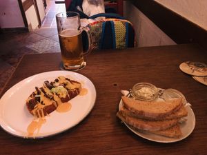 Topinka and non fish spread   at Shromaždiště in Prague