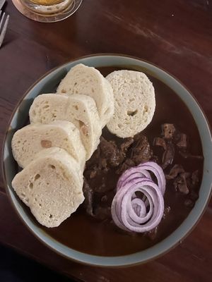 best gulaš I ever had 🫶🏻  at Shromaždiště in Prague