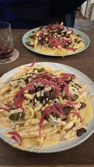 Spicy loaded fries  at Shromaždiště in Prague