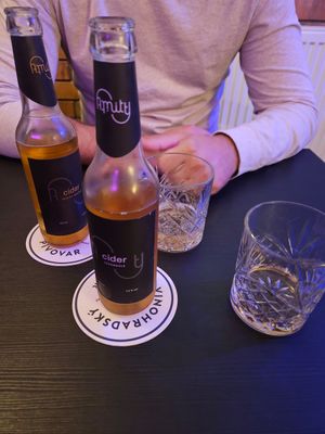 Czech ciders at Shromaždiště in Prague