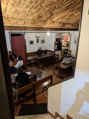 Inside of Shromaždiště at Shromaždiště in Prague