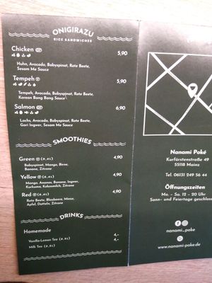 Menu 2 at Nanami in Mainz