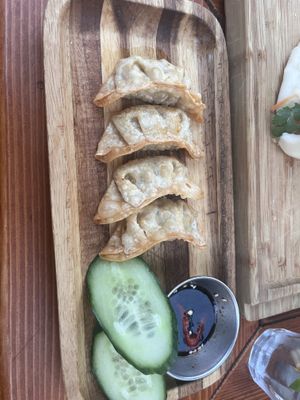 Vegan gyoza  at Ninh Binh in Hilversum