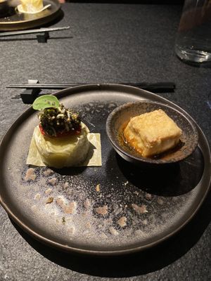 Fried tofu  at Oukan Tea in Berlin