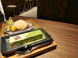 Matcha Cheesecake at Oukan Tea in Berlin