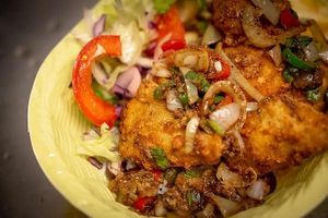 Salt and pepper tofu  at Nature's Street Chef in Crewe