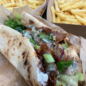 Greek inspired Gyros  at Nature's Street Chef in Crewe