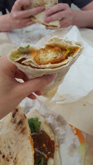 Spicy tofu wrap at Nature's Street Chef in Crewe