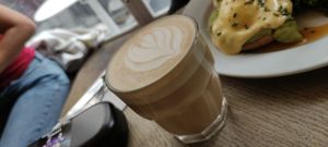 Latte oat at Season Marais in Paris