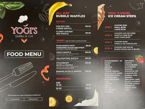  at Yogi's Waffles & Grill in West Yellowstone