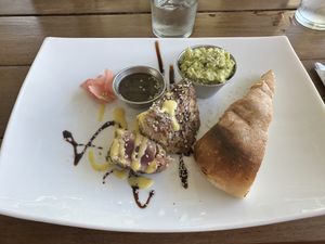 Tuna steak (real tuna)   at El Tiki Bar and Restaurant in Playa Flamingo