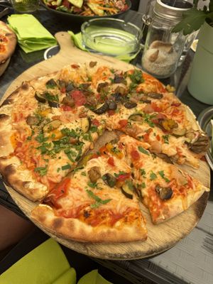 Vegan pizzaa  at Amadeo in Bad Reichenhall