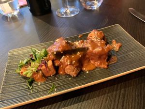 Starter - satay tofu  at Six in Brighton