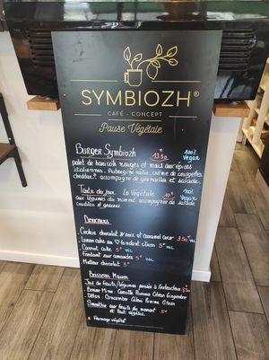 Menu at Symbiozh in Rennes