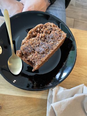 Super yummy carrot cake   at Symbiozh in Rennes