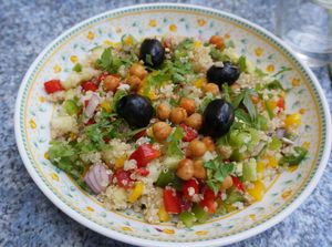 Quinoa salad (veganized) at Symbiozh in Rennes