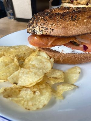 Lox bagel at Sable in Richmond
