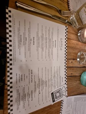 Menu 06/2022 at Sable in Richmond