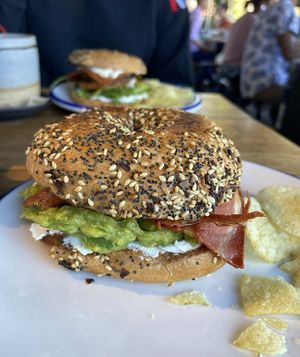 1800 avocado, with additional maple bacon. YUM  at Sable in Richmond