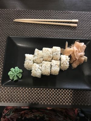 Vegan sushi   at Panda Sushi in Zadar