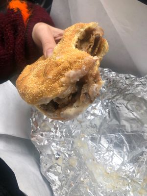 Philly Cheese Steak Sammy at Peace Love Coffee in St Charles