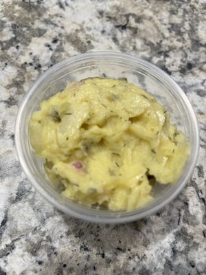 Potato salad was pretty good   at Peace Love Coffee in St Charles