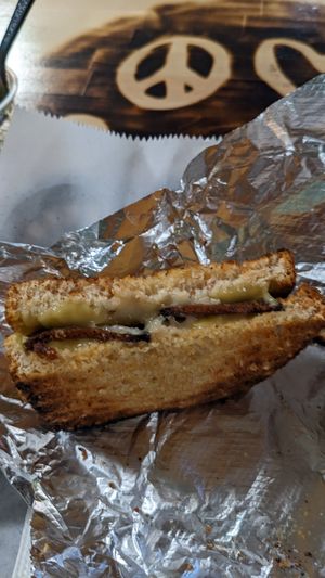 Grilled Cheezus at Peace Love Coffee in St Charles