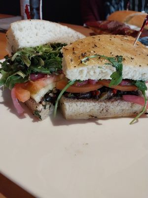VCC 2026: veggie muffaletta at Papa Del's in Champaign