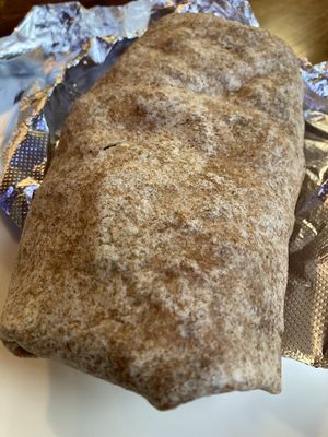 Felafel burger with hummus in a whole wheat wrap at Troy Grille in Kent