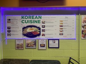 Menu  at Flavor of Seoul in Washington