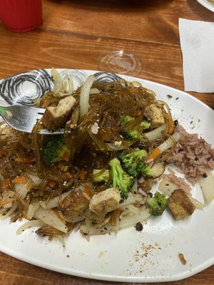 Chap Chae - super taste you can taste garlic but not overpowering very flavorful  at Flavor of Seoul in Washington