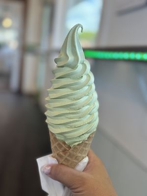 Matcha soft serve  at Matcha-Ya in Kapaa