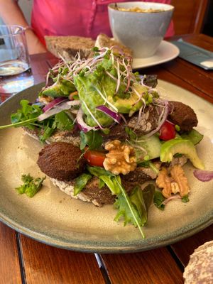 Healthy bite Sandwich made vegan (originally vegetarian on the menu) at Bombarino in Valkenburg