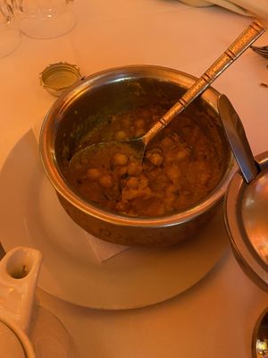 Already dug in but the chana masala  at Tandoor in Vienna