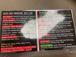 The Greenpeace is available as a panini and panzerotti as well. at Solo Qui in Las Vegas